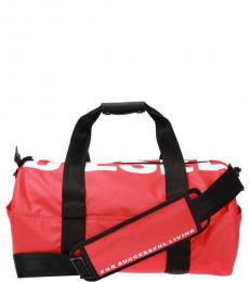 Red F-Bold Large Duffle Bag