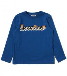 Moschino Little Boys Blue Logo T-Shirt