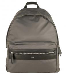 Cavalli Class Grey Solid Large Backpack
