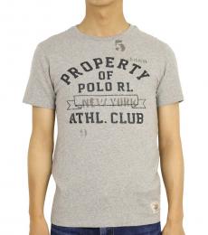 Ralph Lauren Grey Athletic Club Logo T-Shirt