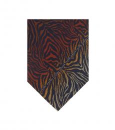 Multi Color Gradient Zebra Print Tie