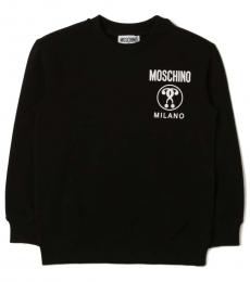 Boys Black Logo Sweater