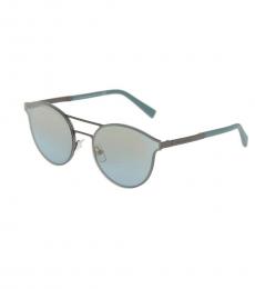 Ermenegildo Zegna Grey Blue Full Rim Sunglasses