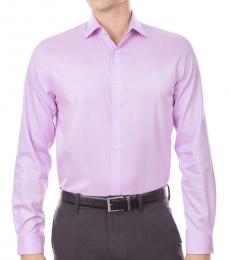Michael Kors Pink Regular Fit Airsoft Stretch Dress Shirt