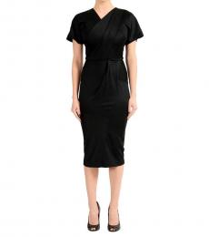 Black Short Sleeve Bodycon Dress