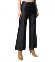 Givenchy Navy Blue Wool Blend Silk Trouser