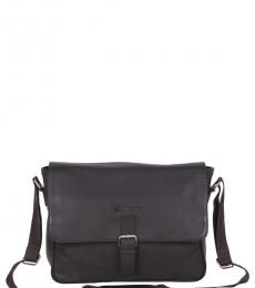 Ben Sherman Brown Premium Large Messenger Bag