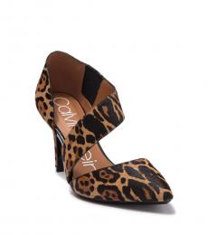 calvin klein leopard print heels
