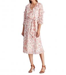 Ralph Lauren Multi color Floral Ruffled Dress