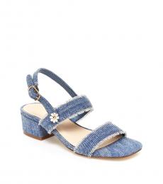 BCBGirls Little Girls Denim Whitney Slingback Heels