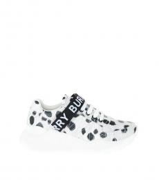 Burberry Black White Printed Ronnie Sneakers