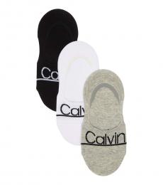 Calvin Klein Asst.96 Logo - Pack-3 Liner Socks