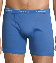 Calvin Klein Blue 3-Pack Logo Boxer Briefs