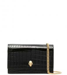 Alexander McQueen Black Skull Mini Crossbody Bag