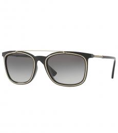 Versace Black Grey Square Sunglasses