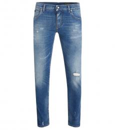 Dolce & Gabbana Blue Straight Cut Jeans