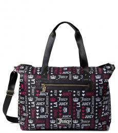 Juicy Couture Black Good Sport Large Duffle Bag