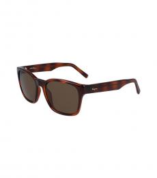 Brown Tortoise Square Sunglasses