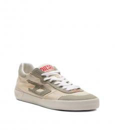 Diesel Beige Low-Top Sneakers