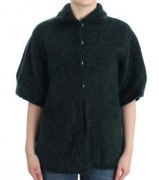 Green Mohair Knitted Cardigan