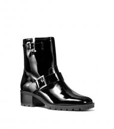Michael Kors Black Bronwyn Patent Ankle Boots