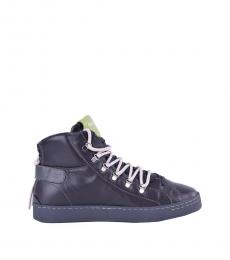 Dolce & Gabbana Grey Zip Up High Sneakers