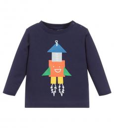 Stella McCartney Baby Boys Navy Rocket T-Shirt