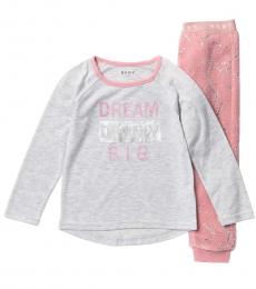 DKNY 2 Piece T-Shirt/Pajamas Set (Little Girls)