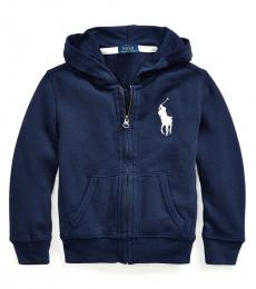 Ralph Lauren Little Boys Newport Navy Big Pony Hoodie