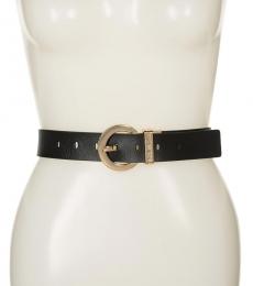 Michael Kors Black-Natural Reversible Logo Belt
