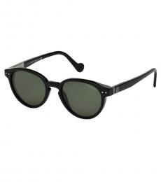 Moncler Black Round Modish Sunglasses