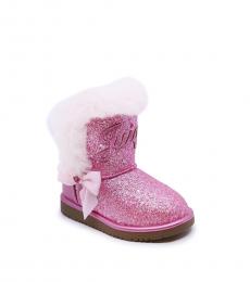 Juicy Couture Baby Girls Pink Glitter Windsor Boots