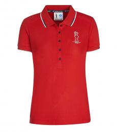 Red Short sleeve Polo