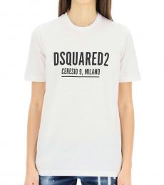 Dsquared2 White Crewneck T-Shirt