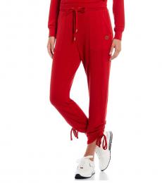 Red Ruched Joggers
