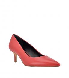 Red Danica Pointed Toe Heels