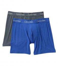 Calvin Klein Blue Modal Boxer Briefs - Pack of 2