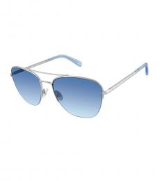 Blue Gradient Aviator Sunglasses