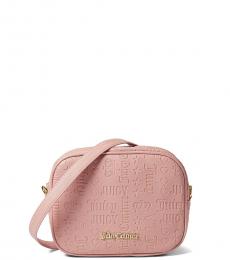 Juicy Couture Light Pink Camera Small Crossbody Bag