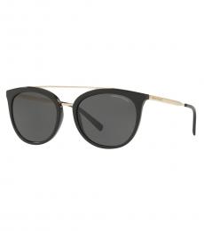 Armani Exchange Black Grey Aviator Sunglasses