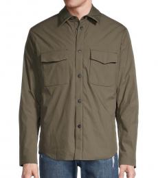 Olive Regular-Fit Shirt Jacket