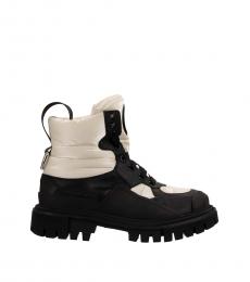 Dolce & Gabbana Black Logo Trekking Boots