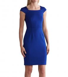 Calvin Klein Royal Blue Cap Sleeve Sheath Dress