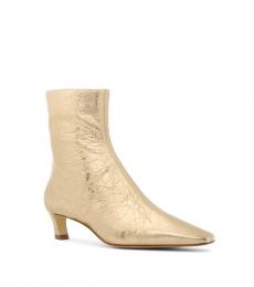 Michael Kors Pale Gold Cosmo Leather Boots
