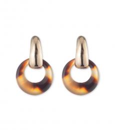 Ralph Lauren Golden Tortoise Drop Earrings