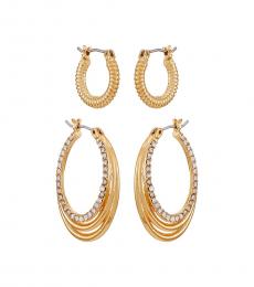Vince Camuto Golden Hoop Earrings Set