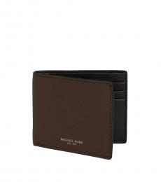 Michael Kors Dark Brown Andy Slim Bi-Fold Wallet