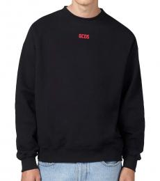 Gcds Black Logo Patch Sweatshirt