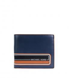 Michael Kors Dark Blue Multi Billfold wallet 