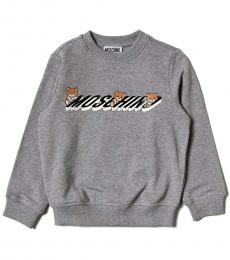 Moschino Boys Grey Teddy Sweatshirt